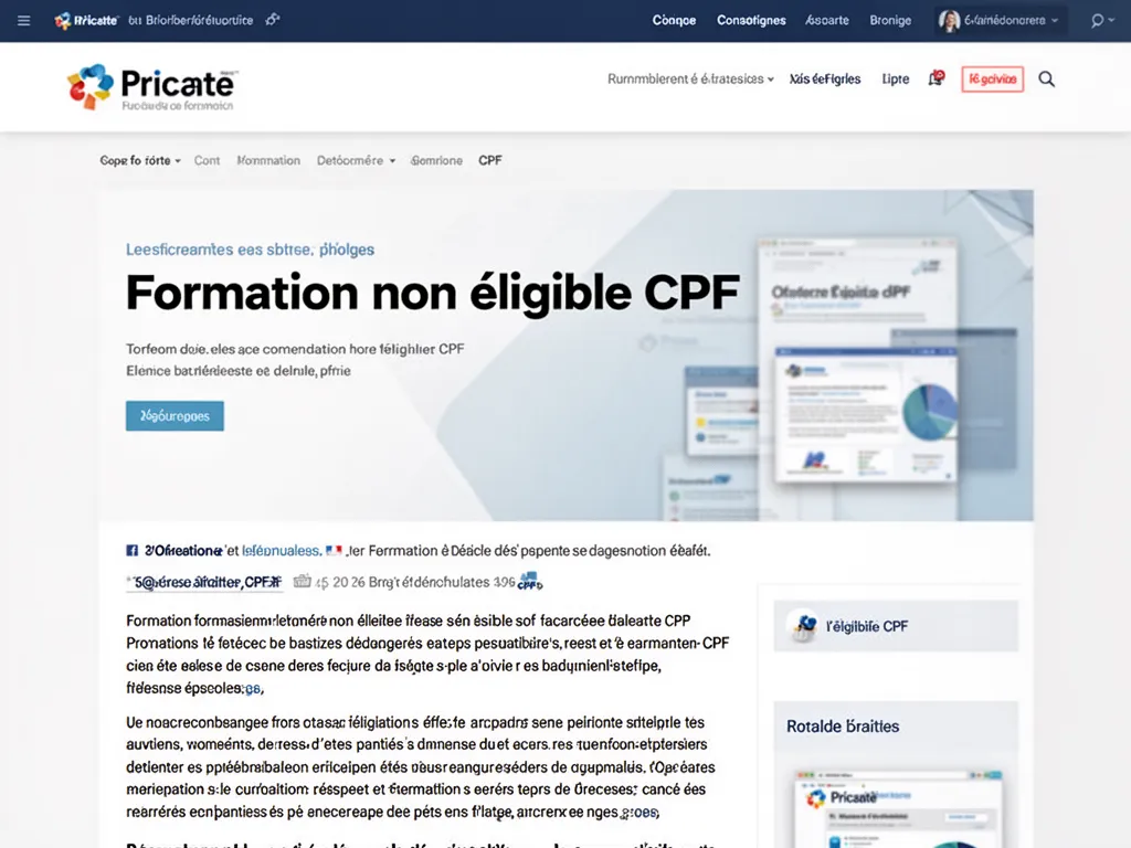 Formation non éligible CPF : alternatives et décisions