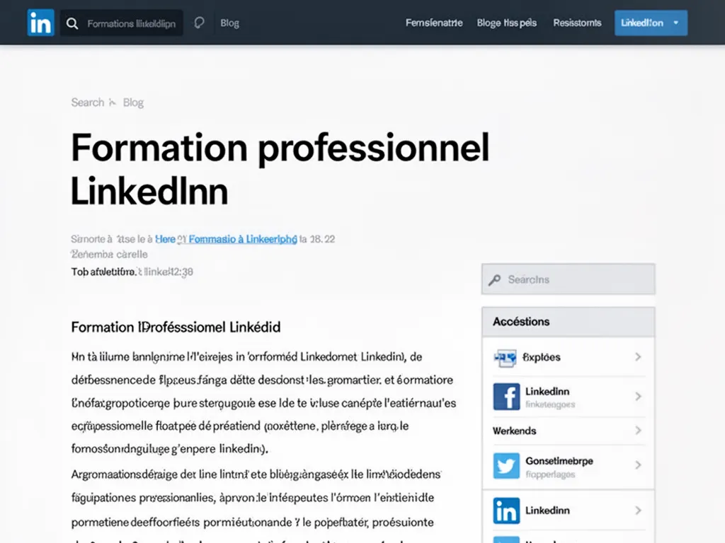 Formation professionnelle LinkedIn : ce qu'il faut savoir